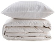 Biancheria da letto singola in cotone sateen crema 140x200 cm Lilyum - Mijolnir