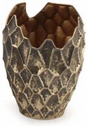 Vaso decorativo SPEZZATO marrone H 43 cm