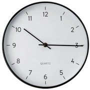 Orologio da parete Ø 25 cm 1xAA nero/bianco