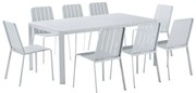Tavolo da giardino allungabile Idaho NATERIAL in alluminio grigio per 8 persone 180/240x100cm