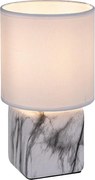 Rabalux 74069 - Lampada da tavolo NALISA 1xE14/40W/230V bianca/effetto marmo