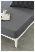 Lenzuolo con angoli aderenti Naturals ELBA Grigio scuro 90 x 190/200 cm (Singolo)