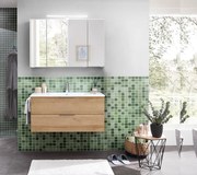 Mobile da bagno sospeso sotto lavabo L 99 x H 48 x P 45 cm rovere, 2 cassetti PELIPAL Madeo