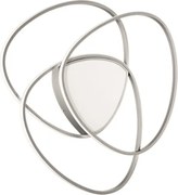 Plafoniera Led ROSE dimmerabile in metallo verniciato Argento D76 cm