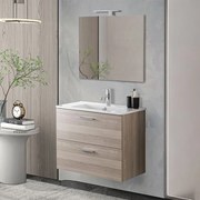 Mobile bagno sospeso 80 corda con lavabo e specchio   Miami