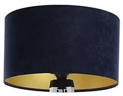 Paralume universale STANDART E27 diametro 45 cm blu/oro