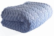 Coperta blu in micropile 150x200 cm Rena – Tiseco Home Studio