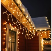 Brilagi - Catena luminosa natalizia LED da esterno 360 LED/8 funzioni 14 m IP44 bianco caldo effetto stalattite