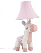 Lampada da tavolo per bambini Unicorno rosa - Elsa