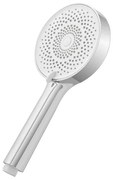 Doccetta tonda moderna 26cm cromo a tre getti in ABS anticalcare Hidra