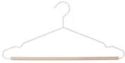 Gruccia con porta pantaloni in legno e metallo