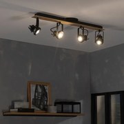 Faretto decorativo senza fonte luminosa TECHNIC in ferro nero GU10 INSPIRE 4 luci
