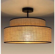 Lampadario a plafone BOHO 1xE27/60W/230V diametro 40 cm beige