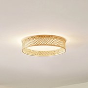 Plafoniera LED Lindby Eilif, bambù, Ø 40 cm