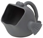 Scrunch secchiello e brocca 2 in 1 in silicone a forma di pesce, Anthracite Grey