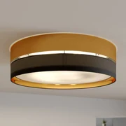TK Lighting Plafoniera Hilton, nero/oro