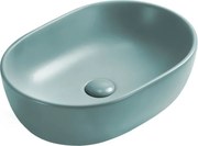 Mexen Viki lavabo da appoggio 48 x 35 cm, verde chiaro opaco - 21054848