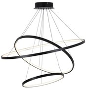 Lampadario LED a sospensione con filo LEA LED/60W/230V 4000K diametro 80 cm nero