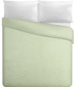 Trapuntino matrimoniale verde effetto stropicciato