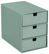 Organizer verde in cartone per cassetti Ingrid Canvas Paper Laminate – Bigso