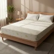 Coprimaterasso matrimoniale fibra di bambù Aloe