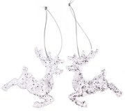 Decorazioni per albero di natale in set in plastica 2 pz 7 cm – Dakls