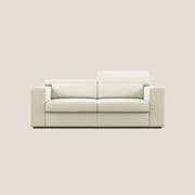 Vegas divano con poggiatesta reclinabili in microfibra smacchiabile T11 panna