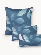 Federa in raso di cotone con stampa floreale Marino