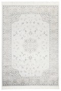 Tappeto Soraya blossom orientale in viscosa crema, L 230 x L 160 cm