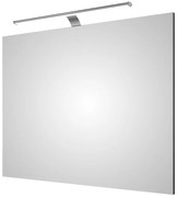 Specchio con illuminazione integrata completo di faretto bagno Solitaire L 90 x H 70 cm
