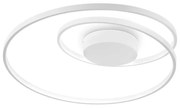 Plafoniera Moderna On-Off Oz Metallo Bianco Led 48W 3000K Luce Calda