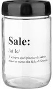 Barattolo sale in vetro 660 ml con scritta