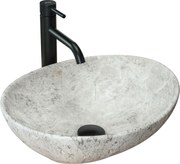 Lavabo da appoggio Rea Sofia Light Stone