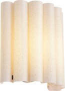 Lampada da parete Japandi Beige con lino 26 cm - Scallop