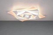 Akita plafoniera led 56w 6550lm, 3000 - 6500k 3d quadrata con telec...