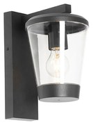 Applique da parete moderna nera IP44 - Joren