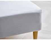 Lenzuolo elasticizzato bianco in cotone biologico 180x200 cm Calm - Södahl