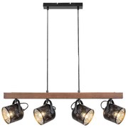 Rabalux 3300 - Lampadario a sospensione con filo ROTEM 4xE14/40W/230V