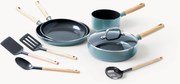 Batteria di pentole con rivestimento antiaderente Mayflower, set da 8
