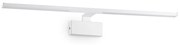 Applique Moderna Alma Metallo Bianco Led 18W 3000K Luce Calda