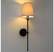 Lampada da parete MADELA 1xE14/40W/230V beige/nera