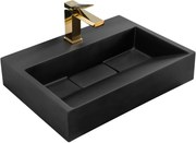 Lavabo in conglomerato GOYA BLACK MAT 50CM