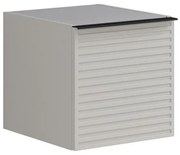 Struttura semi colonna da bagno Pixel 1 anta laccato opaco grigio pastello L 40 x H 40 x P 45.5 cm