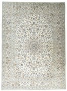 Kashan Tappeto 290x400 Beige (Iran) Annodato A Mano