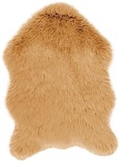 Pelliccia sintetica marrone Montone, 60 x 90 cm - Tiseco Home Studio