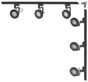 Zuma Line 3579 - Faretto per sistema a binario MASTER 6xGU10/15W/230V nero