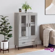 Credenza con piattaia in quercia massello Marthe