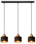 Lampadario su fune EDISON 3xE27/15W/230V