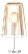 Lumetto cromo 1 luce ambra 1164cr-pt-am