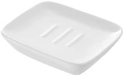 Portasapone in Ceramica Bianco Rettangolare da Appoggio Dublino